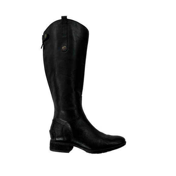 Sam Edelman Penny Tall Leather Riding Boots Black Size 6.5 - Picture 10 of 16